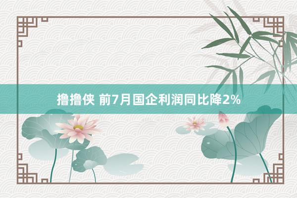 撸撸侠 前7月国企利润同比降2%