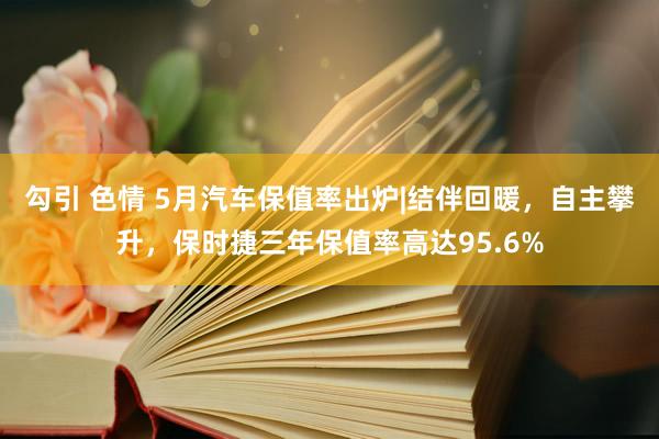 勾引 色情 5月汽车保值率出炉|结伴回暖，自主攀升，保时捷三年保值率高达95.6%