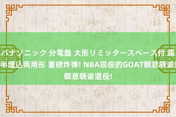 パナソニック 分電盤 大形リミッタースペース付 露出・半埋込両用形 重磅炸弹! NBA现役的GOAT瞬息晓谕退役!