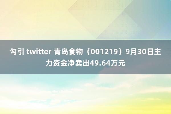 勾引 twitter 青岛食物（001219）9月30日主力资金净卖出49.64万元