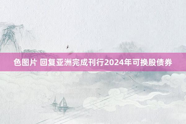 色图片 回复亚洲完成刊行2024年可换股债券