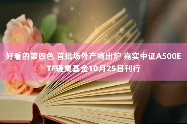 好看的第四色 首批场外产物出炉 嘉实中证A500ETF辘集基金10月25日刊行