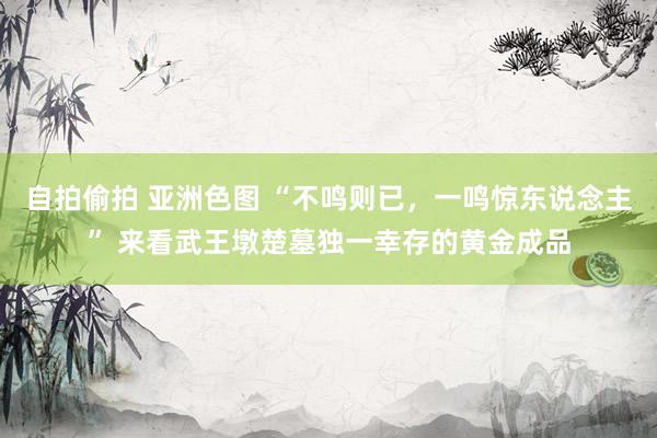 自拍偷拍 亚洲色图 “不鸣则已，一鸣惊东说念主” 来看武王墩楚墓独一幸存的黄金成品