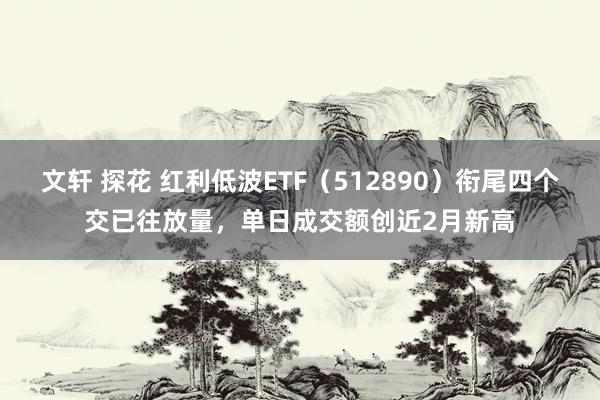 文轩 探花 红利低波ETF（512890）衔尾四个交已往放量，单日成交额创近2月新高