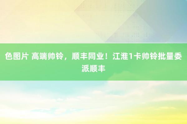 色图片 高端帅铃，顺丰同业！江淮1卡帅铃批量委派顺丰