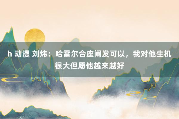 h 动漫 刘炜：哈雷尔合座阐发可以，我对他生机很大但愿他越来越好